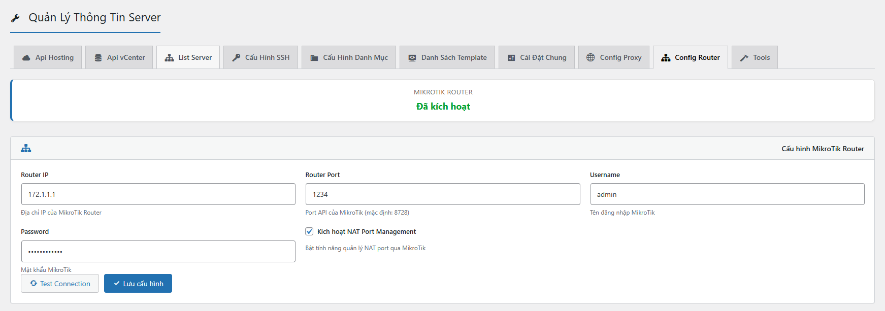 Cấu hình MikroTik Router